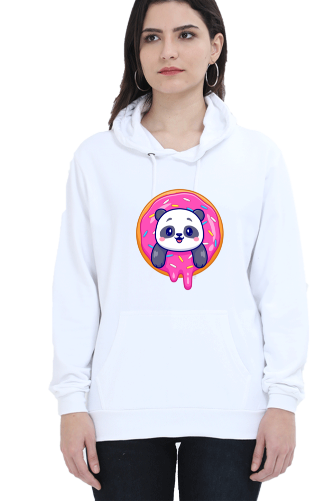 Unisex Hoodie: Cute Panda in Donut