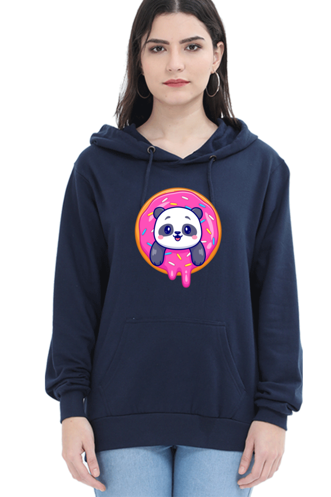 Unisex Hoodie: Cute Panda in Donut