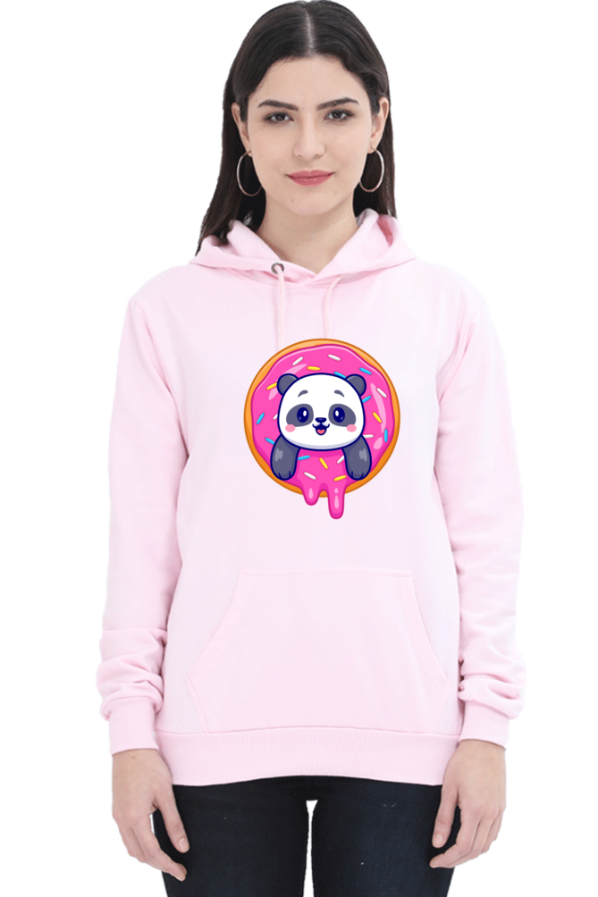 Unisex Hoodie: Cute Panda in Donut