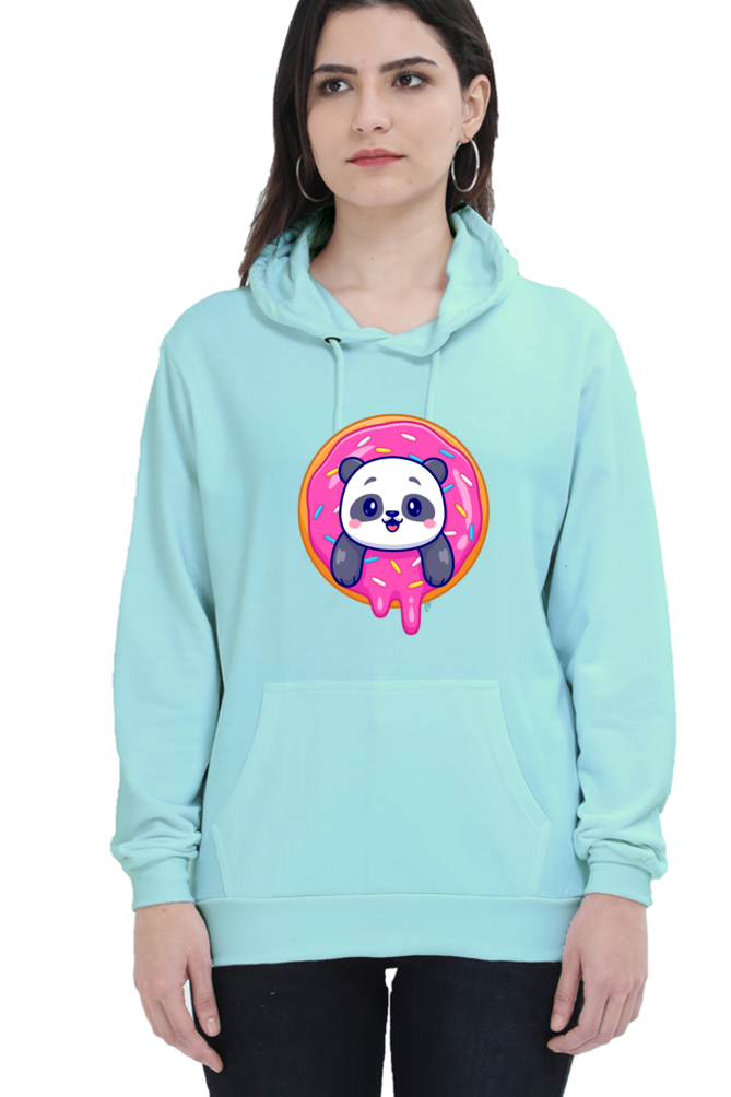 Unisex Hoodie: Cute Panda in Donut