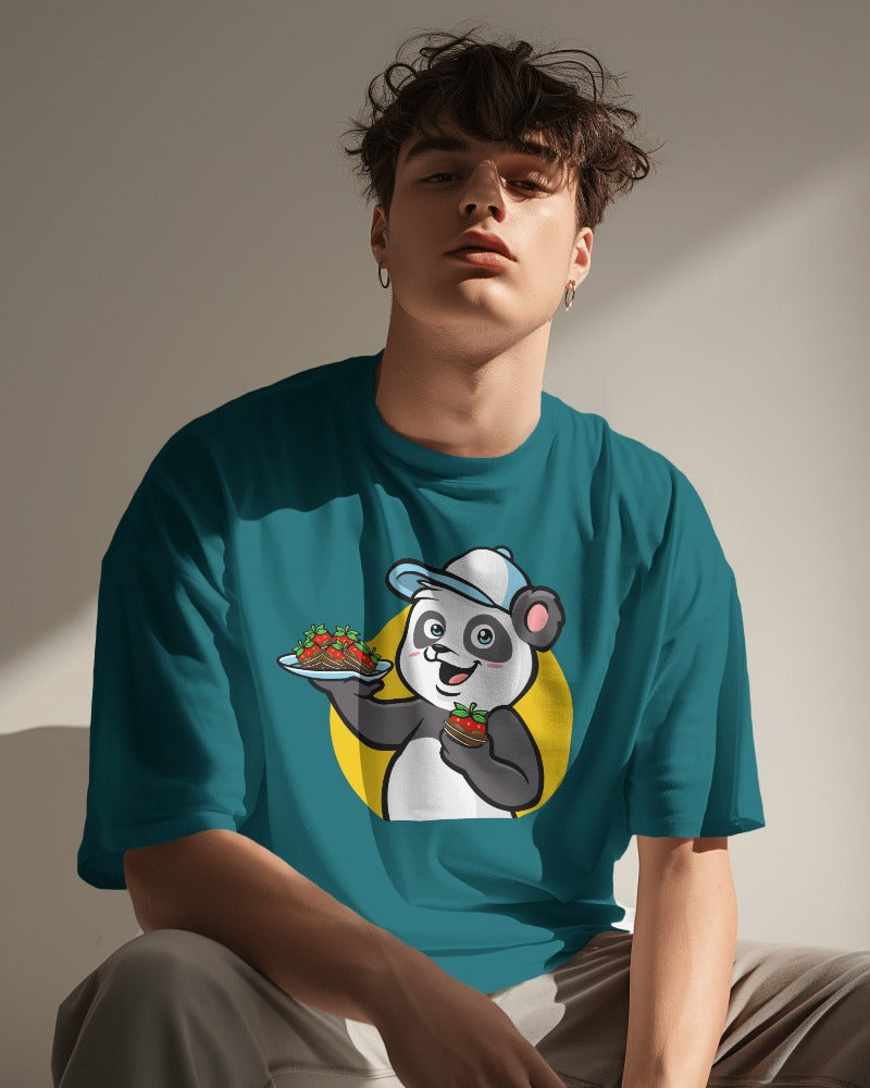 Veratees Berry Panda - Oversize Unisex T-Shirt