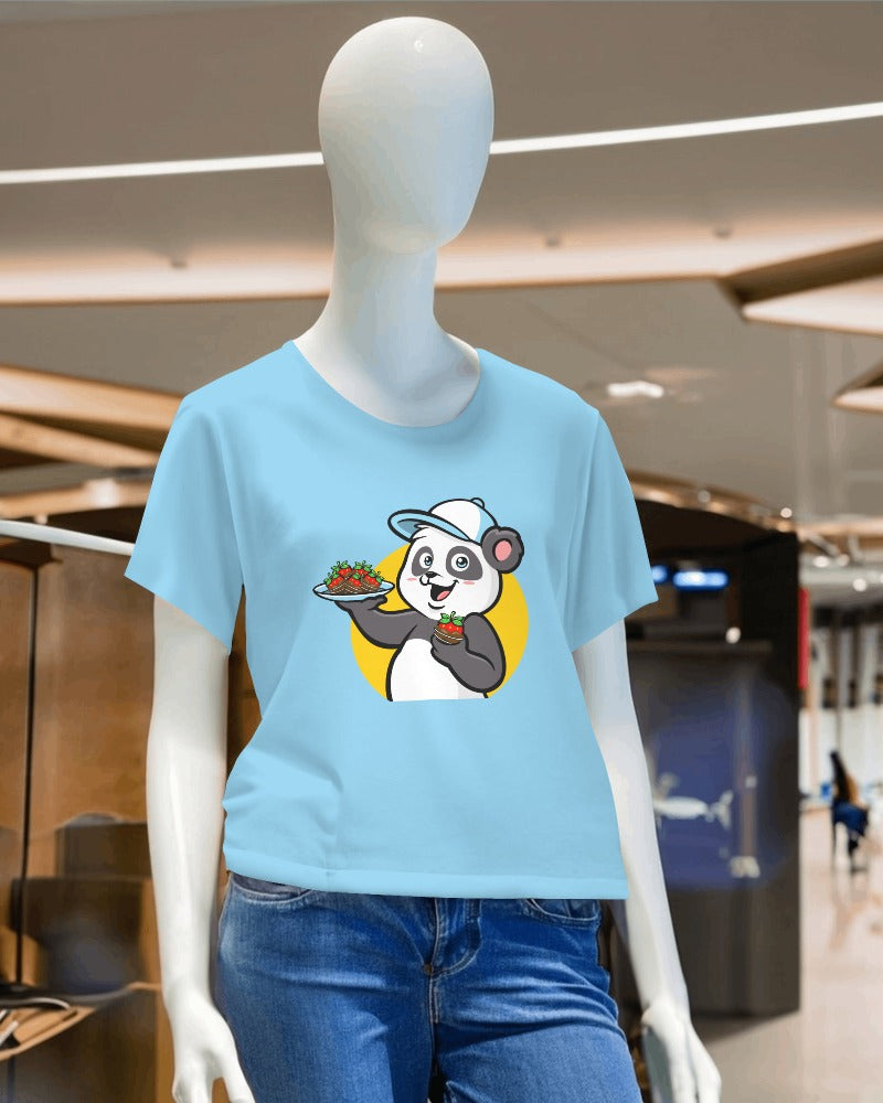 Veratees Berry Panda - Oversize Unisex T-Shirt